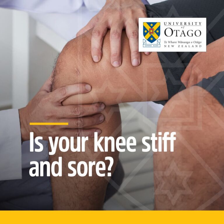 Is your knee stiff and sore?